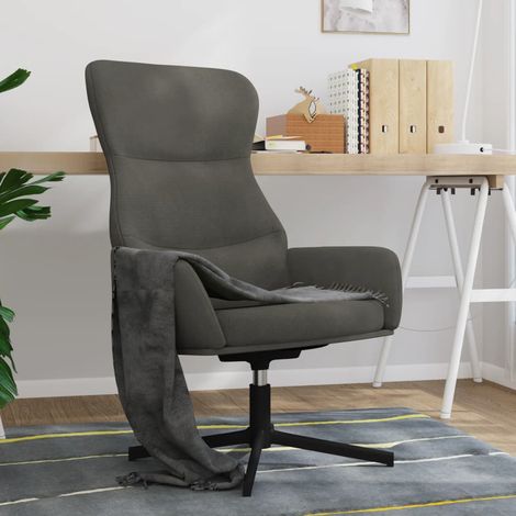 Relaxsessel Dunkelgrau Samt vidaXL (1/5)