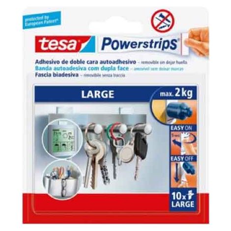 STRISCE 'POWERSTRIPS®' LARGE '10' 10 strisce - TESA