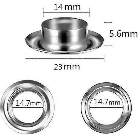 Pince à œillets pour bâches : 100 œillets métalliques pour tissu (1/2)