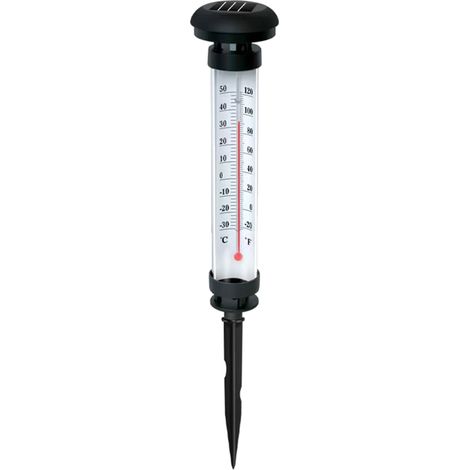 Lampe solaire de jardin avec capteurs de température pour une utilisation extérieure et éclairage automatique-AquaForge (1/5)