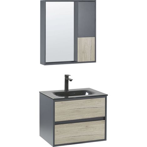 Bathroom Vanity Set TERUEL Grey
