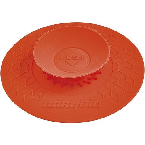 Wirquin – Bouchon universel 2 en 1 en silicone Ø110mm – Bouchon ou filtre – Étanchéité optimale – Compatible éviers et lavabos (1/10)