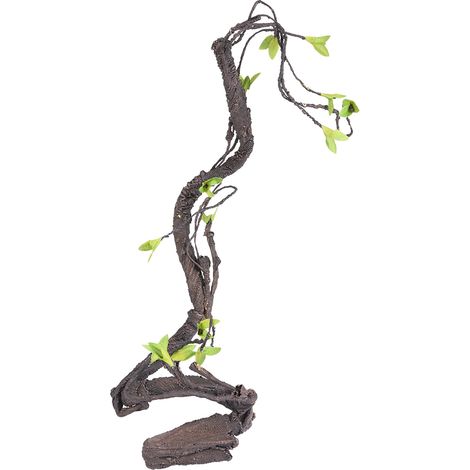Reptiles artificiels grimpeur de vigne Jungle forêt courbure branche Terrarium Cage décor (S) (1/5)