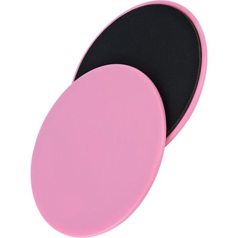 2 Paires Disques de Glisse Sport - Matériel d'Entraînement pour Abdominaux et Fitness (Rose)