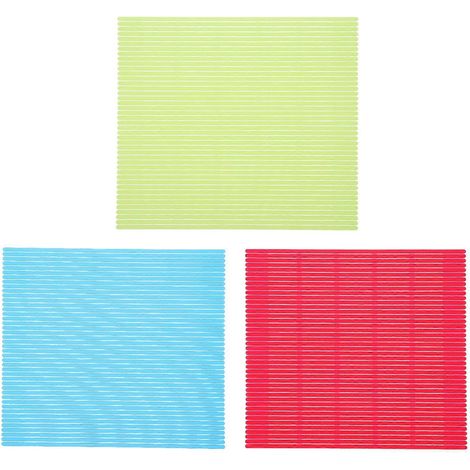 3-teiliges Set Sushi-Rollmatten, Sushi-Zubereitungsunterlagen, Kunststoffvorhang, selbstgemachte Sushi-Gadgets-23.00X21.00X0.20CM (1/4)