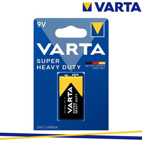 9V SUPERLIFE BLISTER 1PZ BATTERIE ZINCO CARBONE VARTA ENERGY