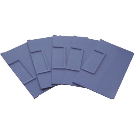 Diviseur de casiers RS PRO Avant vers arrière Bleu, à utiliser avec Bac pour étagère 234 x 140 mm ( Prix pour Paquet de 20 )