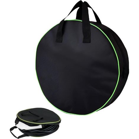 Bolsa de almacenamiento para cable de carga de vehículos eléctricos pequeños de 40 cm, impermeable y portátil. (1/5)