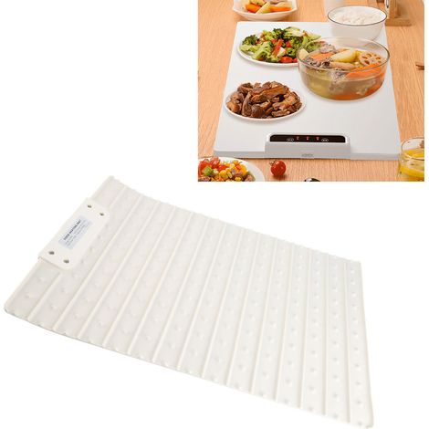 Tragbare elektrische Warmhalteplatte – Verstellbare und faltbare Silikon-Speisenwärmplatte für Buffets, Restaurants, Familienfeiern, Partys (608 x 378 mm, US-Stecker 110 V) (1/5)