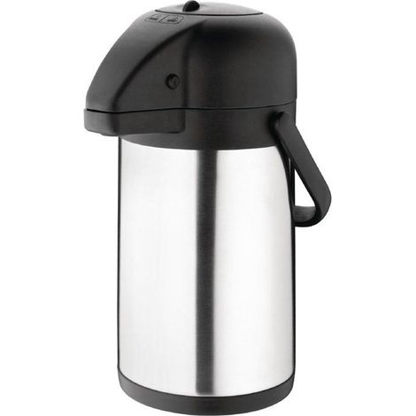 Pichet à pompe professionnel inox - 1,9 L (1/5)