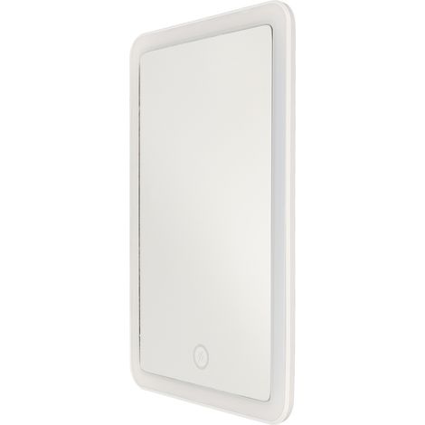 Lampe miroir de maquillage carrée rechargeable pour retouches et mise en beauté, variateur d'intensité progressif USB (1/5)