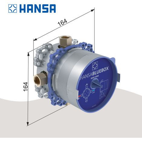 Hansa Bluebox - Corps d’encastrement pour mitigeur encastré DN15 80000000 (1/5)