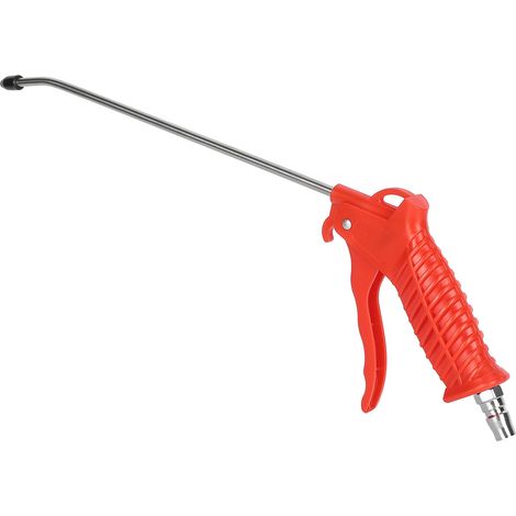 Pistolet à air comprimé pour le dépoussiérage, haute pression réglable, accessoire pour outil à noyau en cuivre avec buse, rouge (1/5)