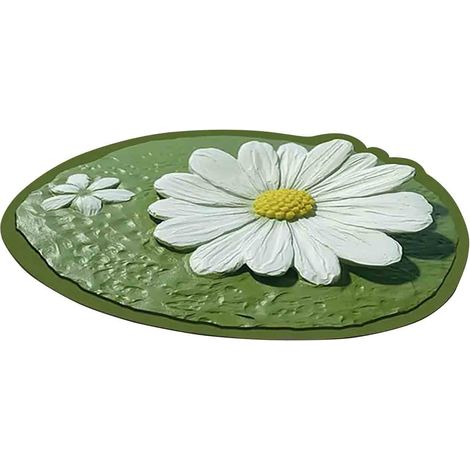 Tapis D'Entrée - Tapis Absorbant Pour Salle De Bain - Motif Fleur De Pâquerette - 40 X 60 Cm - 1 Pièce (1/3)