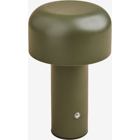 Lampe de table LED sans fil pour extérieur en fer Loentia SKLUM Vert Olive Intense