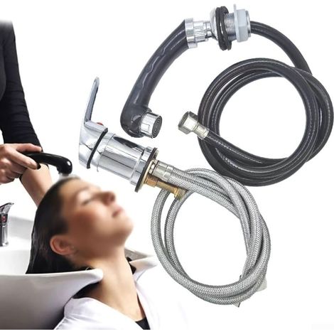 Robinet salon de coiffure avec tuyau extractible 120 cm (1/5)
