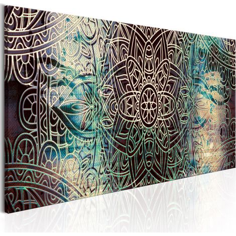 Tableau Imprimé "Mandala : Knot of Peace" 50 x 150 cm (1/2)