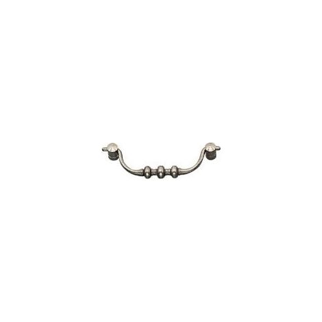 Poignée tombante fer - Hauteur : 39 mm - Entraxe : 115 mm - Décor : Poli - Largeur : 139 mm - DUBOIS