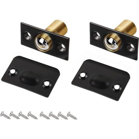Stück Türkugeln aus Edelstahl, Türkugelschlösser aus Edelstahl, unsichtbare Türberührungsperlen mit Schrauben für Zuhause, Küche, Schrank, Schranktüren (1/4)