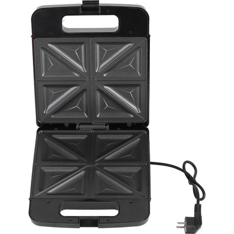 Appareil multifonction 1600 W pour le petit-déjeuner : appareil à sandwichs 8 grilles, gaufrier double face, 220-240 V (UE). (1/5)