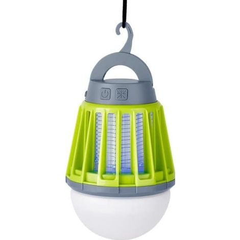 Lampe anti-moustiques UV, rechargeable par USB, 3 modes d'éclairage, idéale pour les jardins extérieurs, le camping et la randonnée. (1/4)