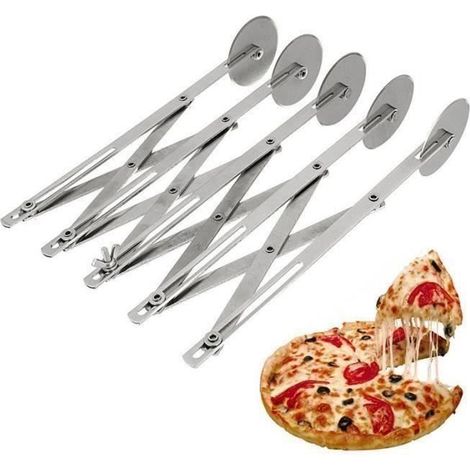YM Multifonction en Acier Inoxydable Pate Diviseur 5 Roue Cutter Roller Outils Pasta Rocker Pizza Patisserie E...... - YMPRM824A1882 (1/4)