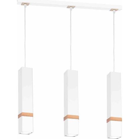 Lámpara colgante VIDAR BLANCO 3xGU10 (1/5)