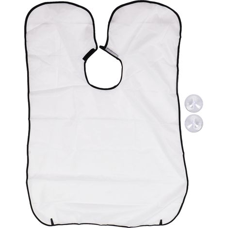 Coupe-cheveux cape imperméable lavable ajustable pour salon coiffure barberie. (1/5)
