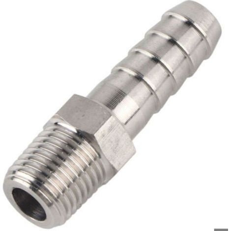 2 raccords rapides inox BSPT 1/4" – filetage mâle (1/5)