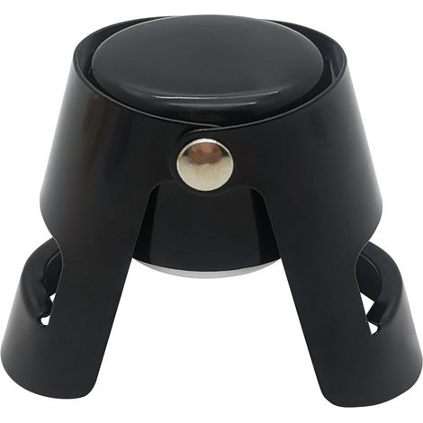 tapón de acero inoxidable, diseño dorado, cierre seguro, para cava, prosecco y vino espumoso. (1/5)