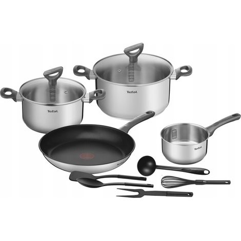 Tefal Juego de batería de cocina acero inoxidable 5 piezas (1/5)
