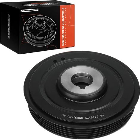Puleggia albero motore, diametro 161,5 mm, larghezza 37,5 mm, 6 scanalature, compatibile con ALFA ROMEO, compatibile con AUDI (1/5)