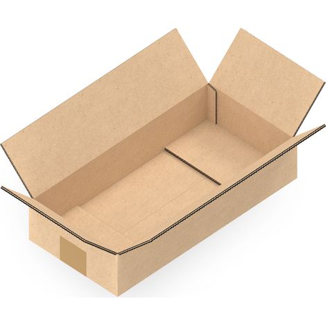 120 Stück Versandkartons 586 x 286 x 122 mm Kartons 2-wellig BC-Welle (1/5)
