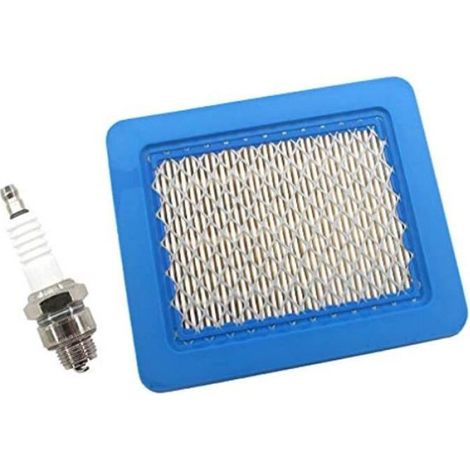 Filtre à air et bougie d'allumage pour moteur Briggs & Stratton 3 à 5 CV Quantum 625 650 675 tondeus