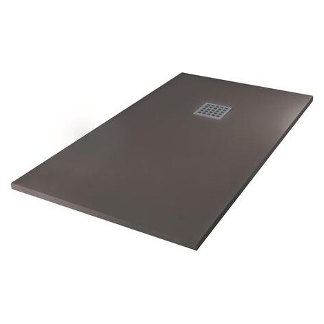 Receveur de douche résine de synthèse Mina gris anthracite 80x140 (1/2)
