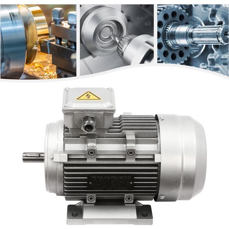 YISSALE-Drehstrommotor 1,5 Kilowatt, 380 Volt 1405 Umdrehungen pro Minute 19 Millimeter Wellendurchmesser 90-Sekunden-Dauerbetrieb S1-Dauerbetrieb Schutzart IP55 (1/5)