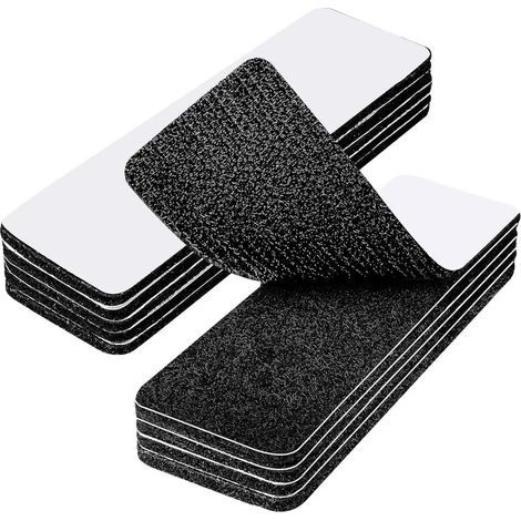 10 Pièces Scratch Autocollant Double Face Extra Fort, 3 X 10cm Adhésif Puissant Bande, Bandes de Scratch Autocollantes pour Tapis,Cadre Photos Et L'Artisanat,Maison,Bureau (1/5)