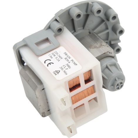 Pompe de vidange pour lave-linge 30 W 20 L/min haute efficacité, 220-240 V CA (1/5)