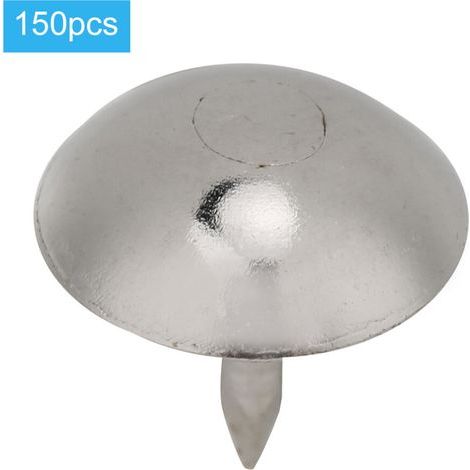 Clous décoratifs pour baguettes de finition de meubles, fixations en fer à tête ronde finition argentée, accessoires de montage de canapé faciles à utiliser. (1/5)