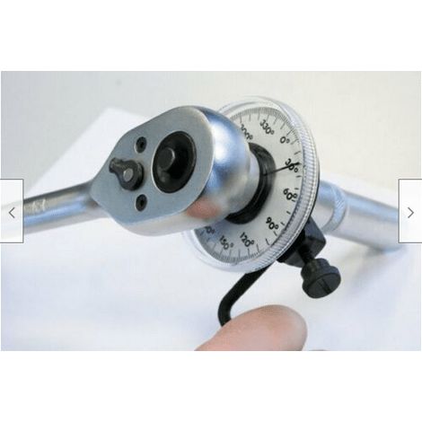 CHIAVE A GRADI DINAMOMETRICA 0-360° 1/2" OFFICINA GONIOMETRO MOTO AUTO 756sa (1/3)
