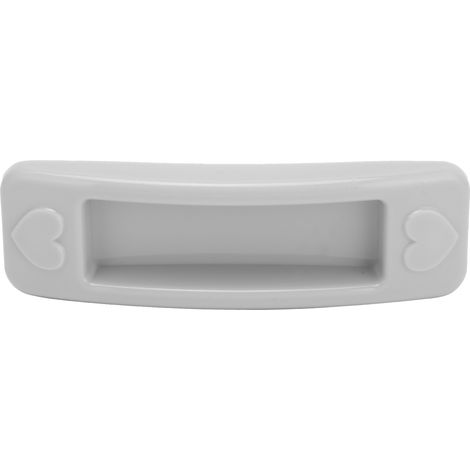 Poignée adhésive pour tiroir et fenêtre en plastique gris, sans perçage, pour porte coulissante en verre et armoire. (1/5)
