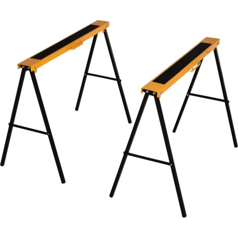 Arbeitsbock Sägepferd Unterstellbock klappbar rutschfest aus Stahl in Orange und Schwarz 99,5 x 50 x 78 cm mit 125 kg Belastbarkeit
On-Site (1/5)