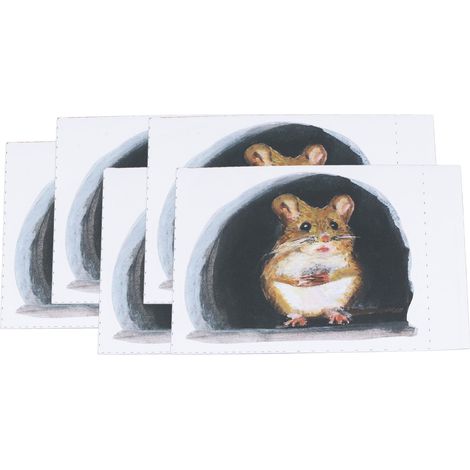 20 autocollants muraux trou de souris réalistes et mignons pour plinthes, meubles, cuisine et déco maison - lot de 20 (1/5)