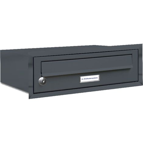 1er Briefkasten Anlage Unterputz Montage RAL 7016 Anthrazit (1/5)