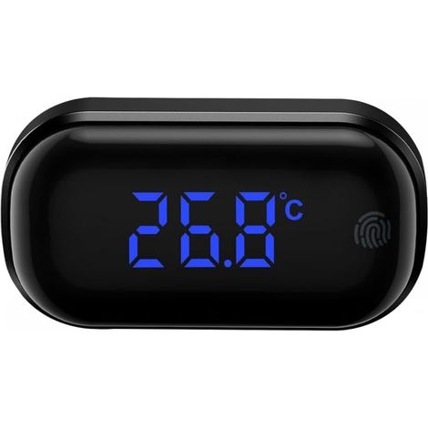 Thermomètre d'aquarium sans fil à coller, écran tactile LCD avec capteur de température précis pour aquariums d'eau douce et de mer, récipients en verre