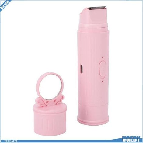 Ashata Épilateur Électrique Femme 2 Têtes, Tondeuse Corps Rechargeable USB C avec Miroir - Précision et Douceur (1/4)