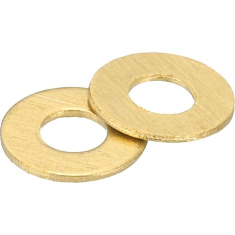 M2.5 Rondelle Plate, 300 Pcs Rondelles Plates à Anneau en Laiton 6mm OD 0.5mm Épais Joint d'Étanchéité en Métal pour Vis, Boulons, Écrous (1/5)