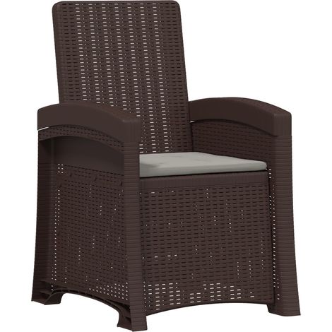 Chaise de jardin inclinable imitant le rotin PP vidaXL (1/5)