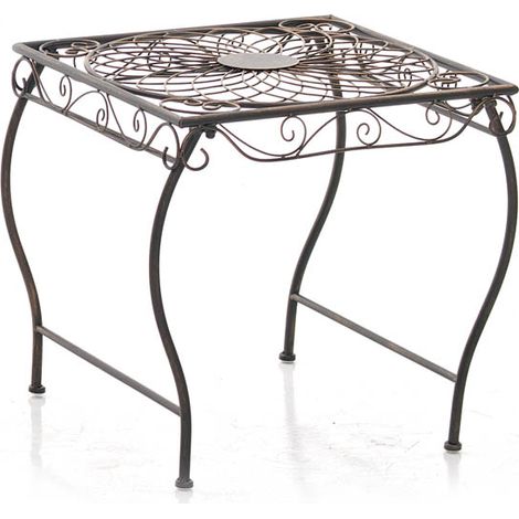 Table robuste des éléments décoratifs élégants extérieurs en fer diverses couleurs colore : Bronze