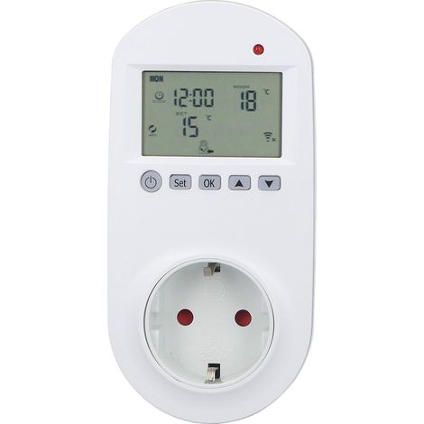 Régulateur de température WiFi 3500W, thermostat intelligent pour reptile, écran LCD haute précision, prise programmable 230VAC, norme UE (1/5)